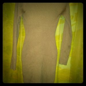 Long front ZIP dress